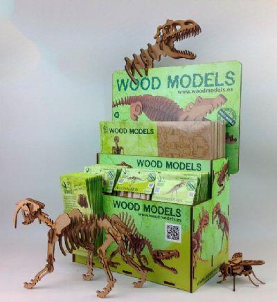 Wooden dinosaurs