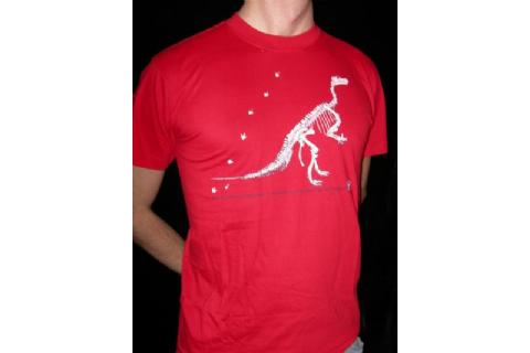 Camiseta dinosaurio roja