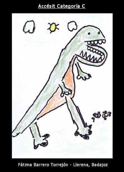 FOTO"Este dinosaurio tiene muchos dientes". (Centro de Educación Especial Jenara Carrasco - Aprosuba 6)