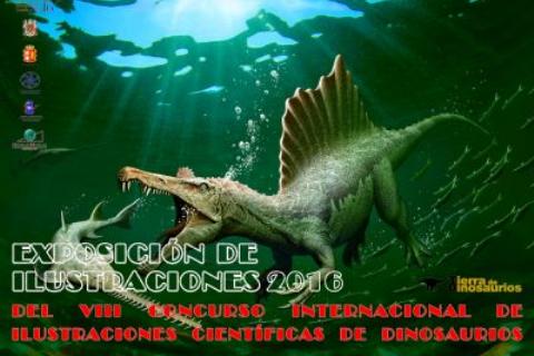 Exposición de ilustraciones del VIII Concurso Internacional de Ilustraciones Científicas de Dinosaurios 2016