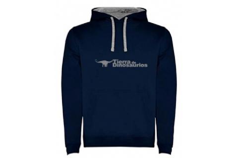 Sudadera adulto azul Tierra de Dinosaurios Sudadera adulto azul Tierra de Dinosaurios