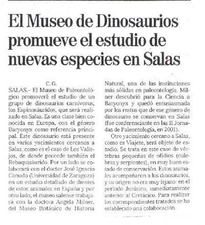 FOTOEl Museo de Dinosaurios promueve el estudio de nuevas especies en Salas