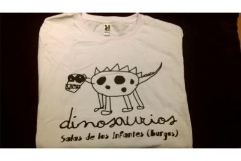 Camiseta dinosaurios Salas blanca