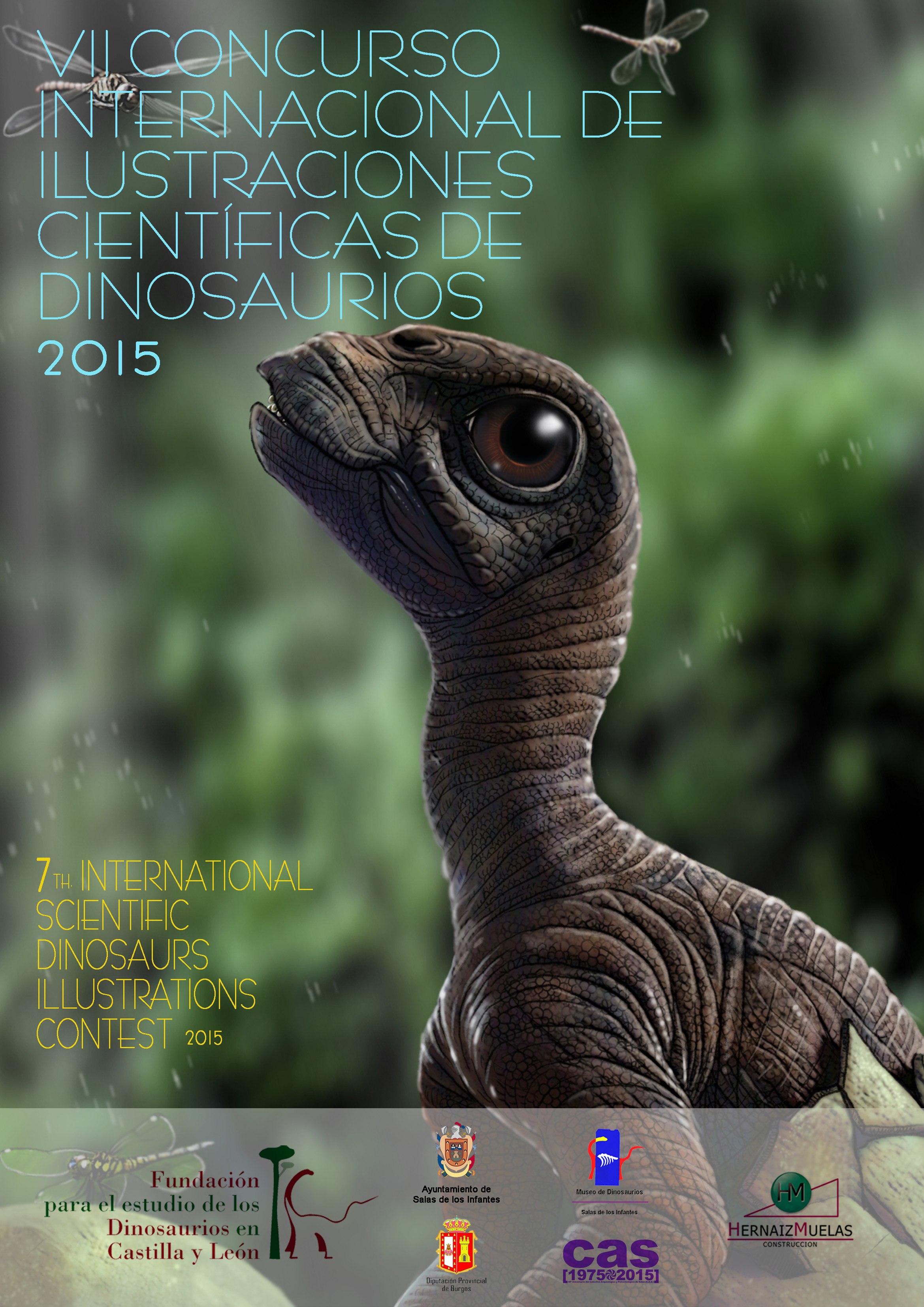 Cartel Concurso Ilustraciones Científicas de Dinosaurios 2015